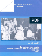 Vol 60. La Sumision Bien Pagada. La Iglesia Dominicana Bajo La Era de Trujillo 1930-1961 Tomo I - Jose Luis Saez