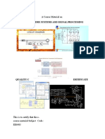 A Course Material On DSP