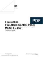 Siemens Fireseeker FS 250 Programming Manual