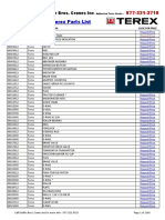 Terex Parts List