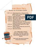 Block Party 2010 Schedule