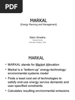 Markal: (Energy Planning and Management)