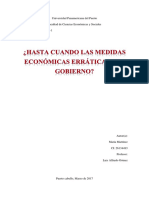 Ensayo de La Economia de Venezuela