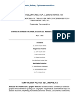 Opinion Consultiva de Corte de Consitucionalidad Con Relacion Al Convenio 169 de Oit