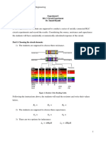 Experiment I RLC Circuit Experiment Dr. İsmail Bayezit: Figure 1: Resistor Color Reading Guide