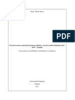 Nível de Execução Orçamental Das Despesas Públicas Caso Do Conselho Municipal (2013 - 2015) - Nampula