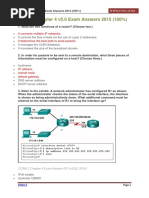 CCNA 2 Chapter 4 v5.0 Exam Answers 2015 100