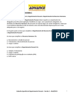 Gabarito Da Apostila Do Departamento Pessoal Versão 2.1 (8.1)