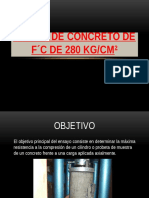 DISEÑO DE CONCRETO DE F C DE 280 KG