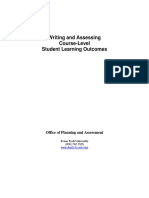 Writing and Assessing Course-Level Student Learning Outcomes