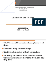 Unitization and Pooling - Thompson & Knight