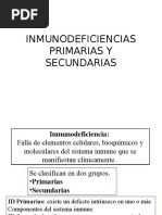 Inmunodeficiencias Primarias Y Secundarias