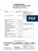 Liquidation Report: 1. Purchases & Payments Implication & Recommendation