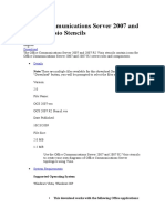 Office Communications Server 2007 and 2007 R2 Visio Stencils