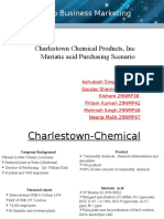 Business To Business Marketing: Charlestown Chemical Products, Inc Muriatic Acid Purchasing Scenario