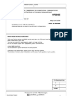 Biology: University of Cambridge International Examinations General Certificate of Education Advanced Level