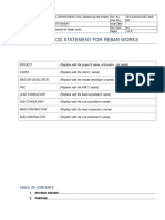 TEC-032111R-MET-DoR-001 (Method Statement For Rebar Works)