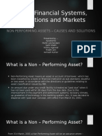 Indian Financial Systems, Institutions and Markets - NPA