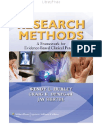 Research Methods A Framework For Evidence-Based Clinical Practice