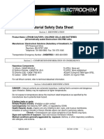 PLT - Lithium Sulfuryl Chloride Cells and Batteries MSDS-CSC PMX