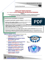 Temario 26 Diplomado RH 2017 Gestión Del Talento Humano