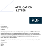 Job Application Letter