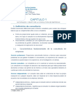 Capitulo 1 NATURALEZA Y OBJETO DE LA CONSULTORIA DE EMPRESAS