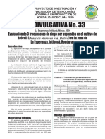 Evaluacion de 2 Frecuencias de Riego en El Cultivo de Remolacha Azucarera