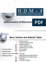 Deterioration of Bituminous Roads