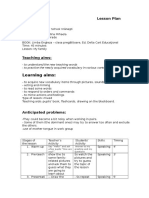 Lesson Plan Clasa 0 Family MB