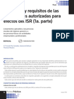 Conceptos y Requisitos Deducciones Autorizadas 1a Parte