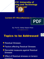 N.W.F.P. University of Engineering and Technology Peshawar: Lecture 07: Miscellaneous Topics