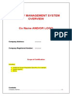 ISO 9001 Quality Manual 2015 Template