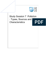 Study Session 7 Pollution Types Sources and Characteristicssad 