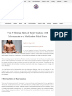 Movements To A Meditative Mind State: The 5 Tibetan Rites of Rejuvenation