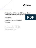 Evaluation of 'Stories of Change' Goat and Irrigation Projects in Malawi