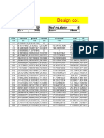 Design Col.: Fcu 250 No - of Rep - Story 6 Fy 3600 Bars 16mm