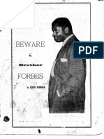 Beware My Brother Forbes by Jessie Burnham