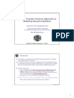 Topic 5 Transfer Function Approach To Modeling Dynamic Systems