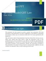 Standardised PPT On Revised Model GST Law