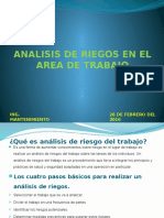 Analisis de Riesgos en El Area de Trabajo