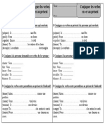 Exercices 1 Verbes en Er Présent - Ce1 - Conjugaison - Exercices Corrigés - Cycle 2