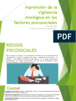 Evidencia 10 Comprensión de La Vigilancia Epidemiológica en Los Factores Psicosociales