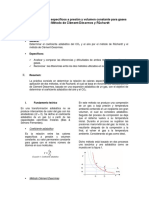 Relación de Calores Específicos A Presión y Volumen Constante para Gases Ideales