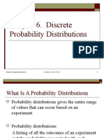 Chapter 6. Discrete Probability Distributions: What Is Probability Distribution? Ir. Muhril A., M.SC., PH.D