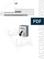 Accumass Bw500: Instruction Manual May 2002