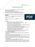 Measuring Particulate Air Pollution Pre-Lab Questions