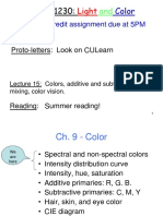 Class15 Colors AddorSubtractiveColors ColorVision Posted