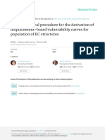 A New Analytical Procedure For The Derivation of Displacement-Based Vulnerability Curves For Population of RC Structures