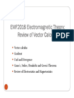 Review of Vector Calculus